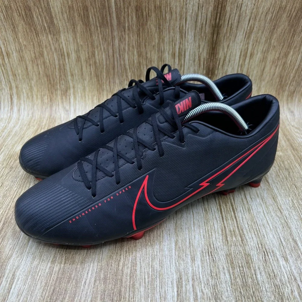 Nike Mercurial Vapor 13 Academy MG Men's Size 12 Bred Soccer Cleats AT5269-060